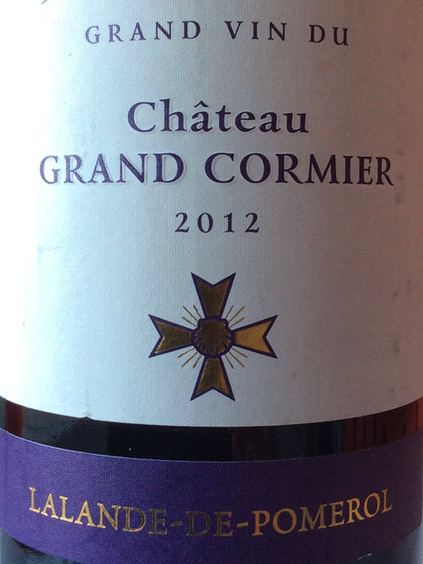 Château Grand Cormier, 2012 (Rouge)